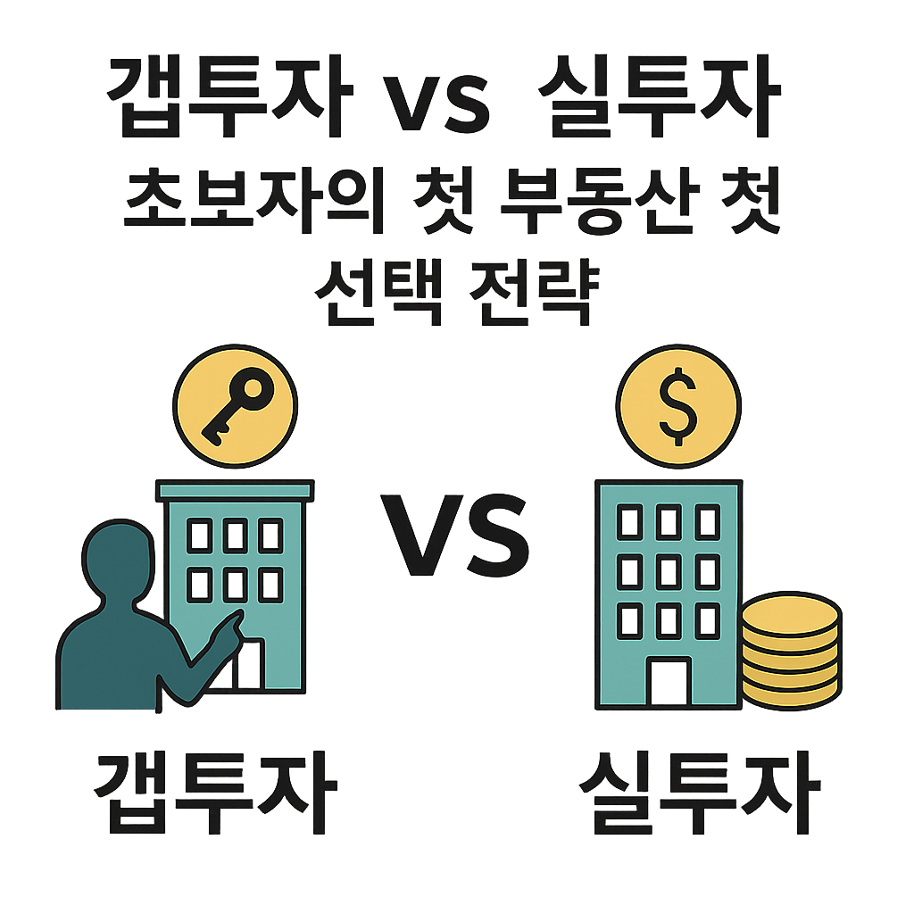갭투자 vs 실투자 – 초보자의 첫 부동산 선택 전략 비교