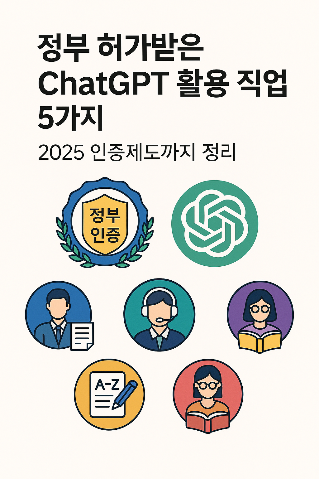 정부 허가받은 ChatGPT 활용 직업 5가지 – 2025 인증제도까지 정리