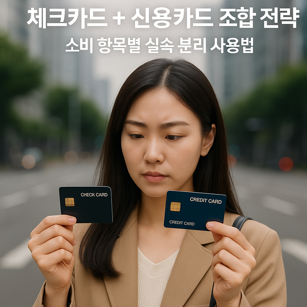 체크카드 + 신용카드 조합 전략 – 항목별 실속 분리 사용법