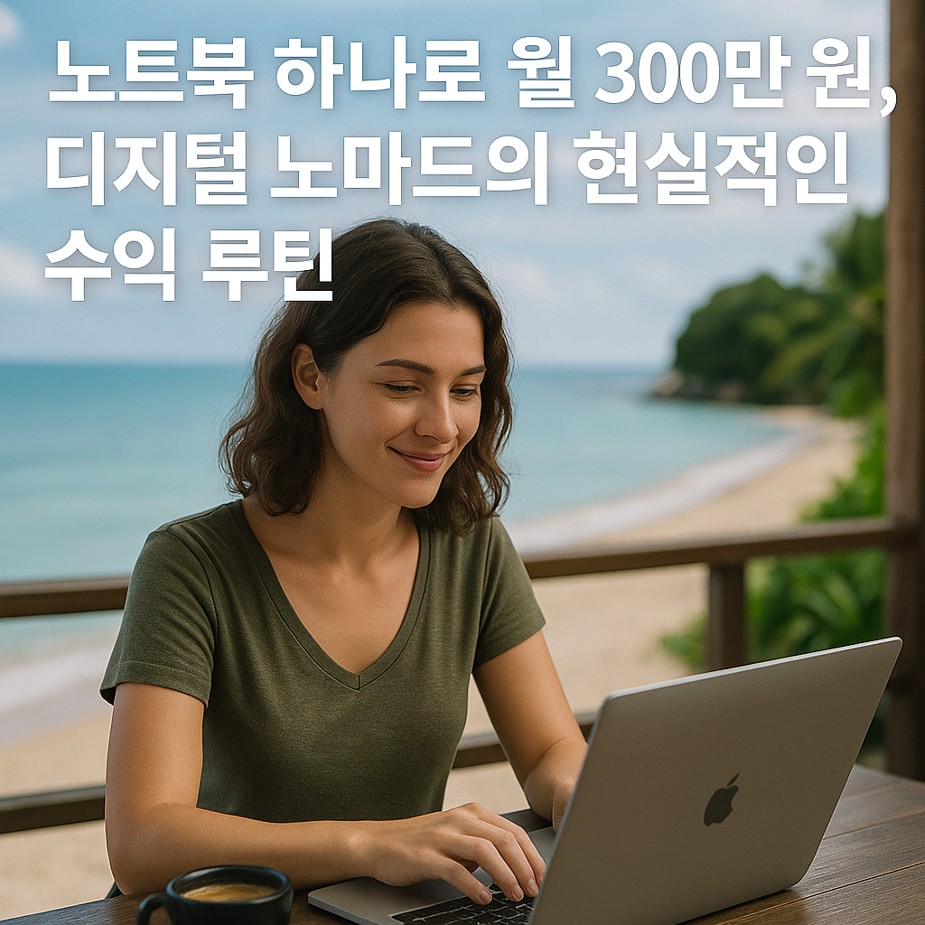 노트북 하나로 월 300만 원, 디지털 노마드의 현실적인 수익 루틴