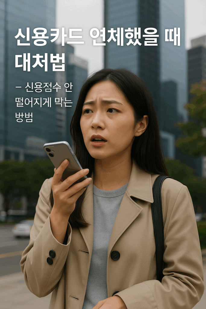 신용카드 연체했을 때 대처법 – 신용점수 안 떨어지게 막는 방법
