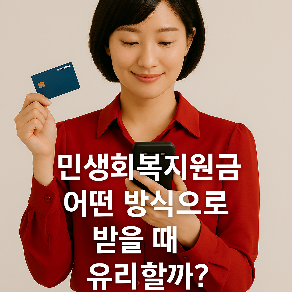 민생회복지원금 어떤 방식으로 받을 때 가장 유리할까?