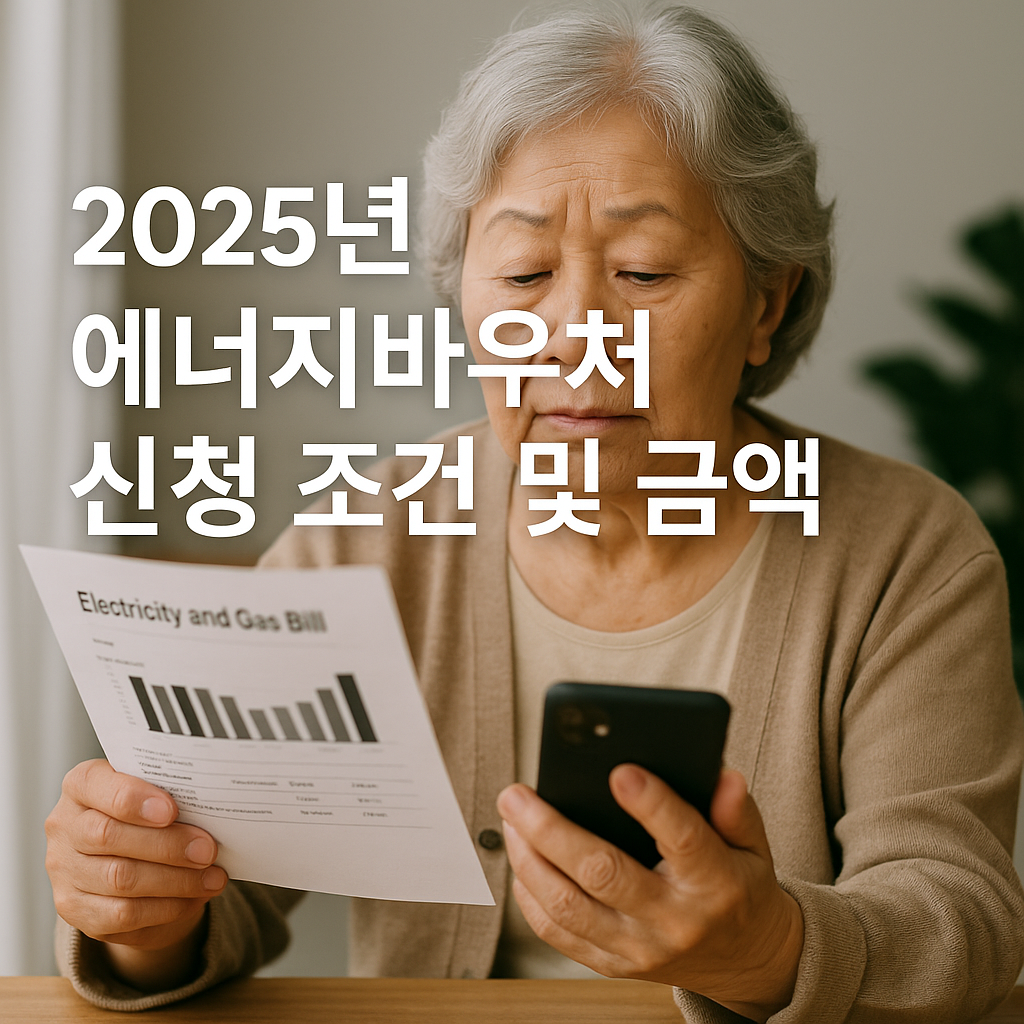 2025년 에너지바우처 신청 조건 및 금액 – 여름 폭염 대비 지원금 총정리